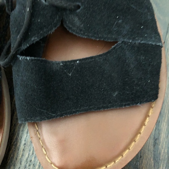 TOMS lace up suede sandals - Picture 2 of 3